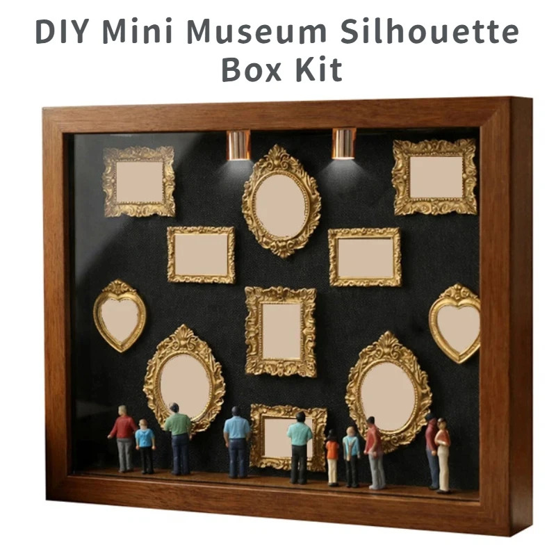 Metal Photo Panel - DIY Mini Museum Silhouette Box Kit
