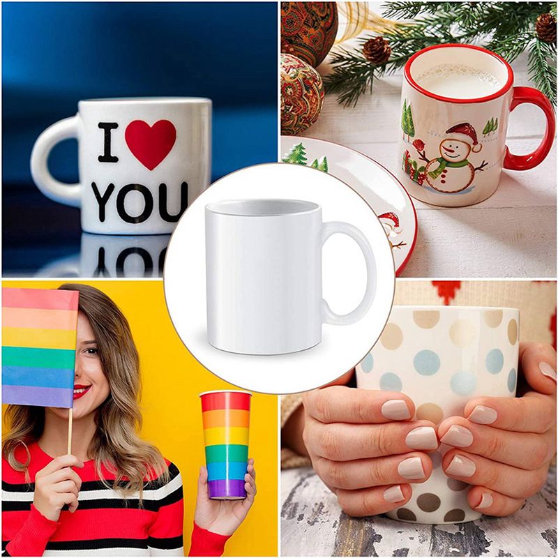 ABXF-280Pcs Sublimation Shrink - Sublimation Mug White 评论和价格
