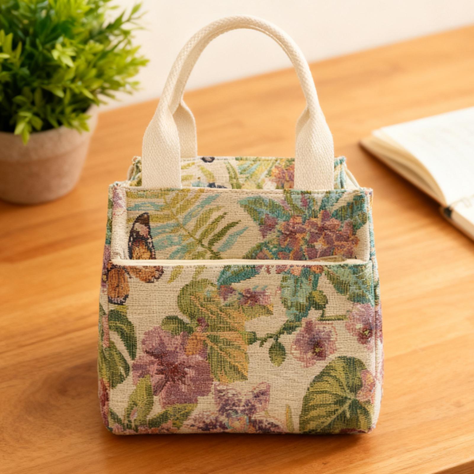 Insulated Lunch Bag Flower Wat - Tote Bag Sublimation 评论和价格