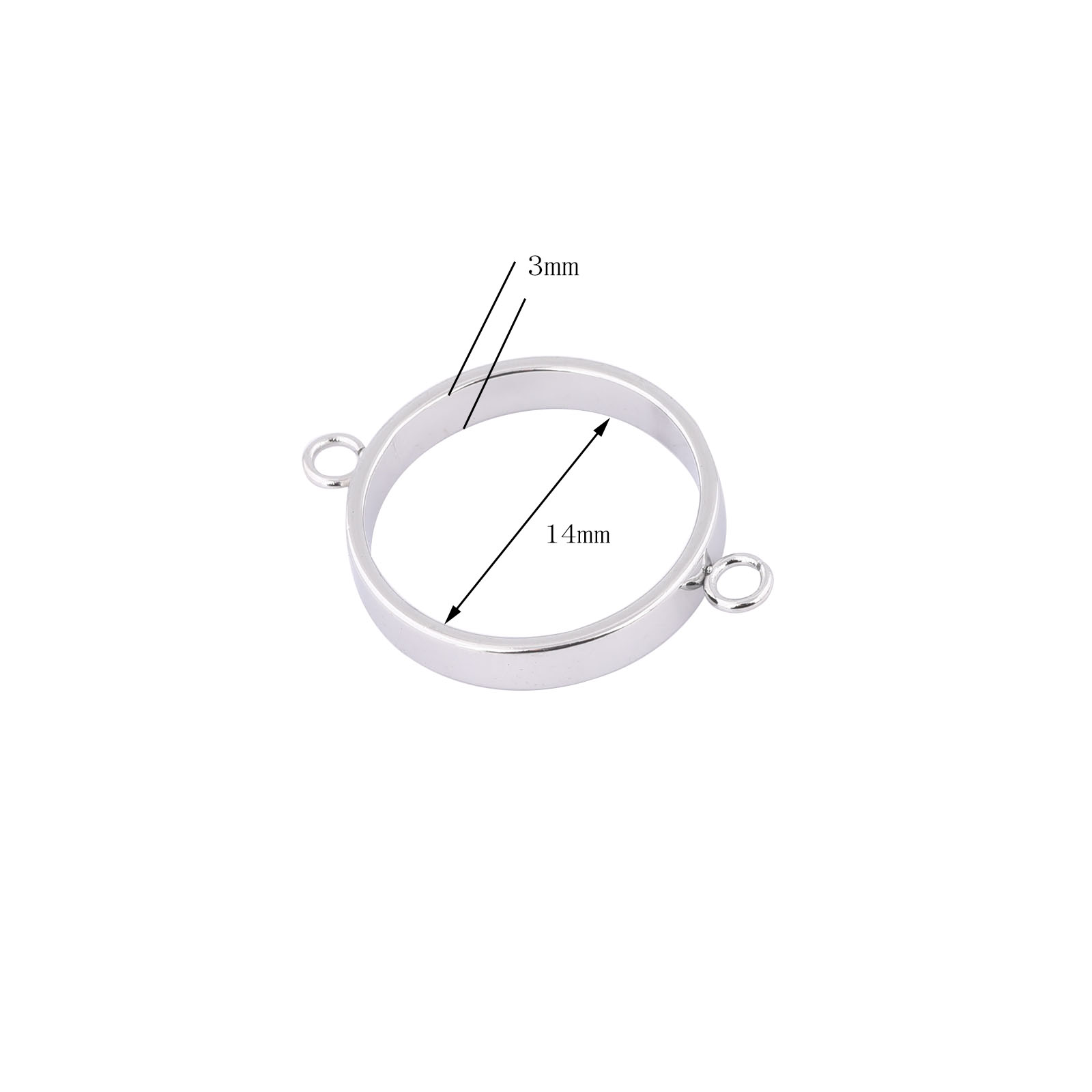 10pcs Stainless Steel 14mm Ope - Metal Photo Panel 评论和价格