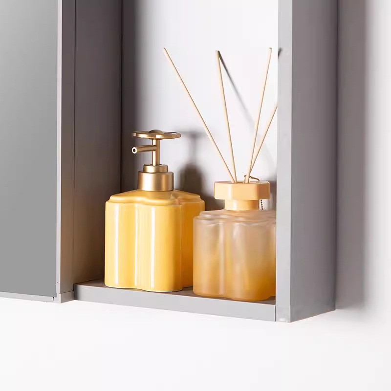 Modern Orange Floral Ceramic L - Water Bottle Blank 评论和价格