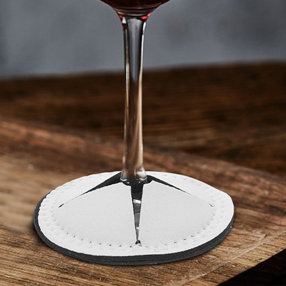 5Pcs White Blank Round Drink C - Coaster Sublimation Blank 评论和价格