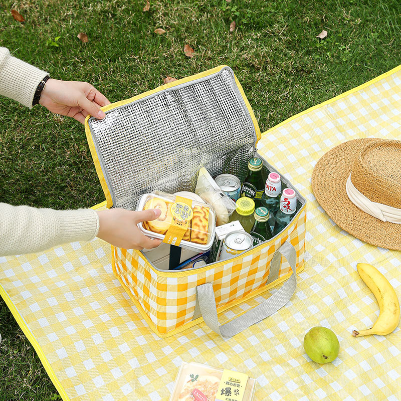 Large Capacity Checkered Insul - Tote Bag Sublimation 评论和价格