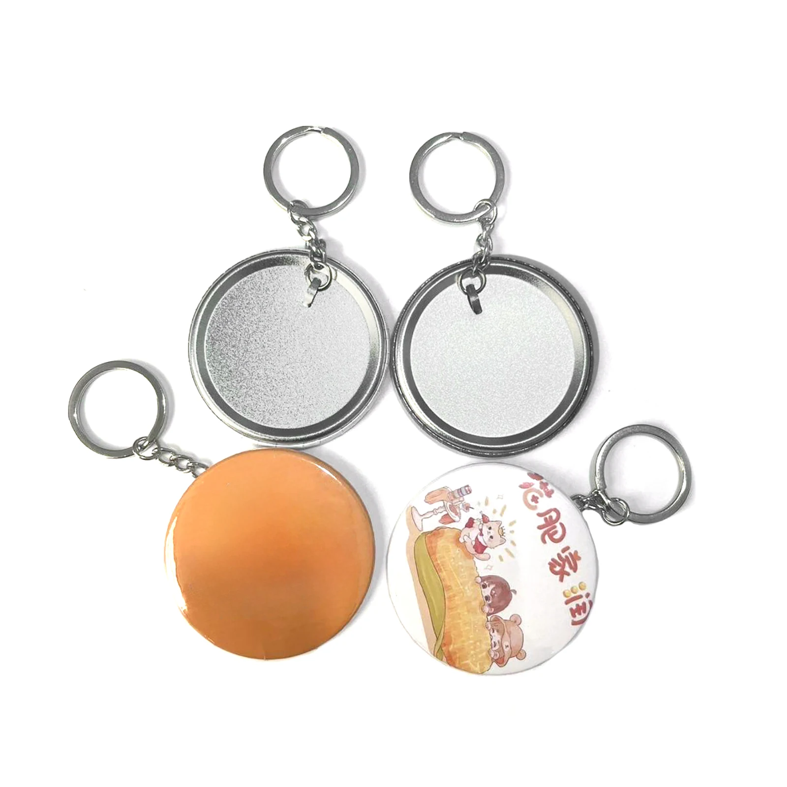 100PCS 44MM 58MM Plastic Metal - Button Badge Blank 评论和价格