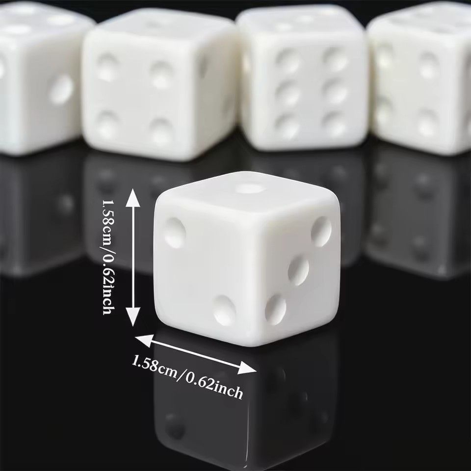 10 Pcs/set Blank White Dice Fu - Puzzle Blank White 评论和价格
