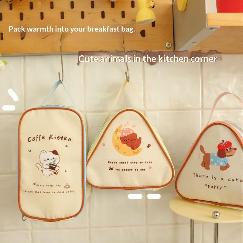 [J] Cute Cartoon Insulated Lun - Tote Bag Sublimation 评论和价格