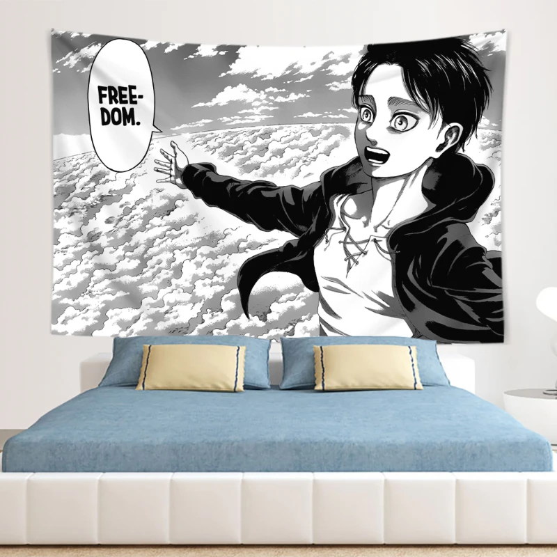 Eren Yeager Freedom Manga Post - Canvas Wrap Ready 评论和价格