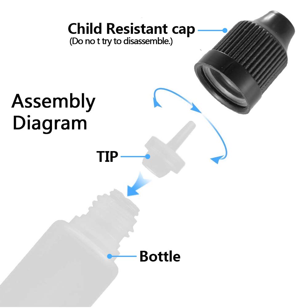 5Pcs 3ml-120ml LDPE Empty Plas - Water Bottle Blank 评论和价格