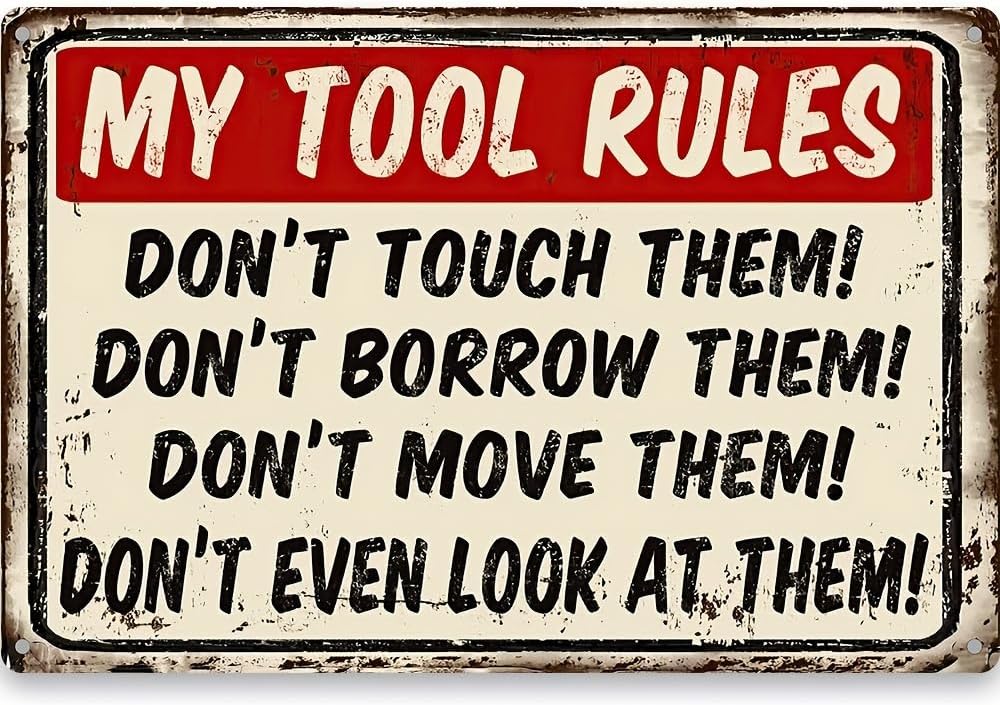 Metal Signs My Tool Rules Funn - Yard Sign Blank 评论和价格