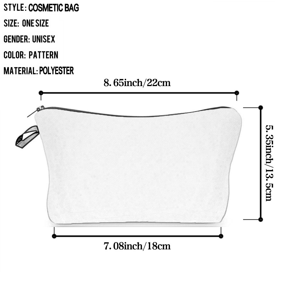Women Makeup Bag Fashion Illus - Pillow Cover Sublimation 评论和价格