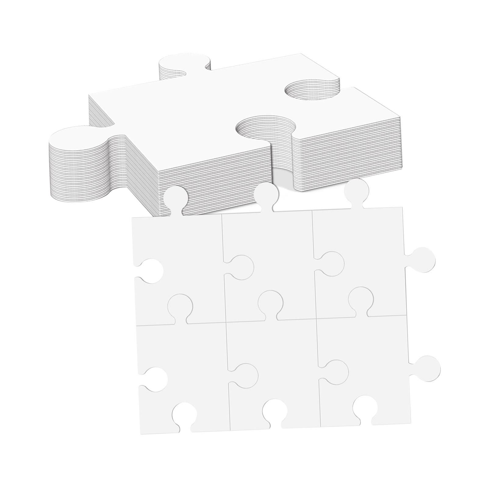 White Cardboard Blank Jigsaw P - Puzzle Blank White 评论和价格