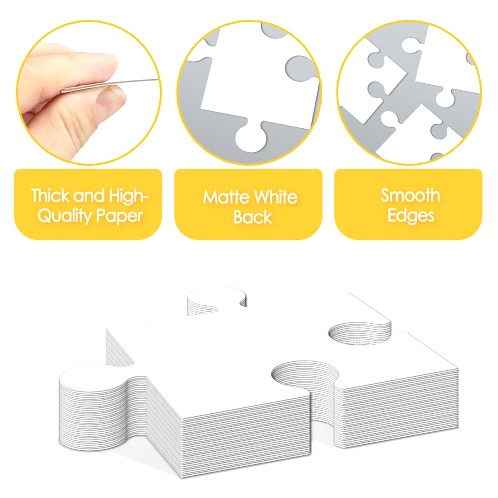 White Cardboard Blank Jigsaw P - Puzzle Blank White 评论和价格