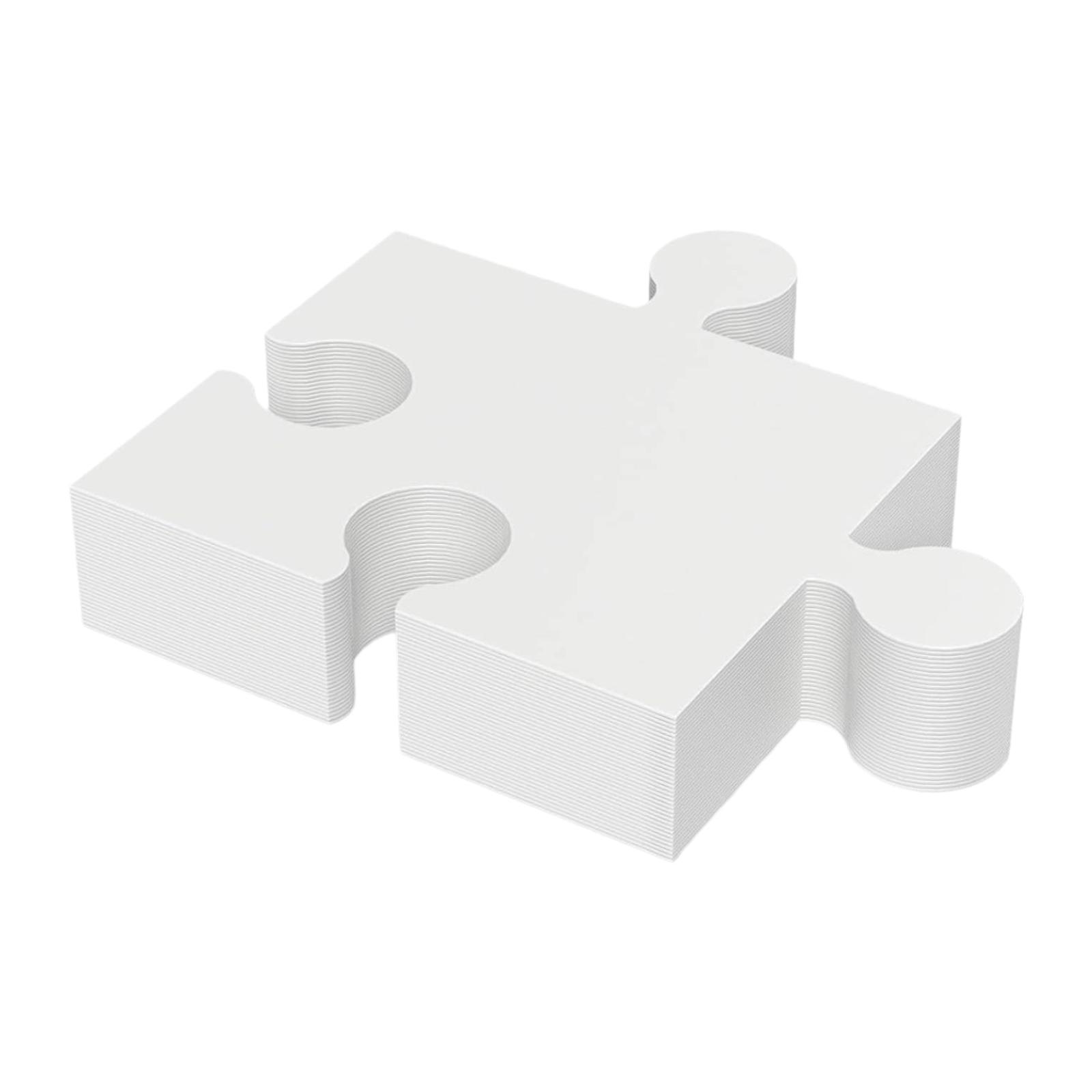 White Cardboard Puzzle Set Bla - Puzzle Blank White 评论和价格