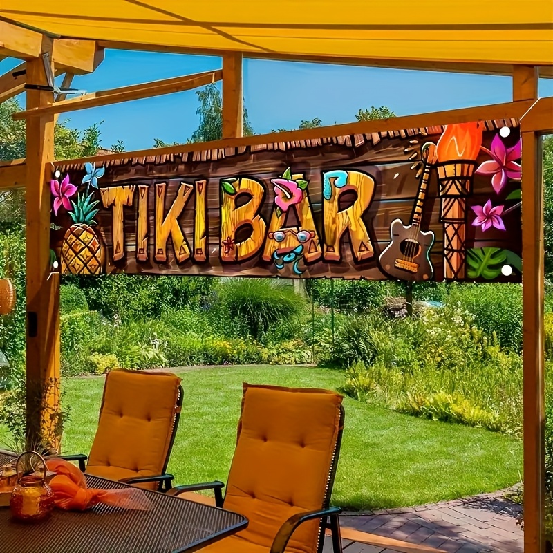 Tiki Bar Banner Tropical Hawai - Yard Sign Blank 评论和价格