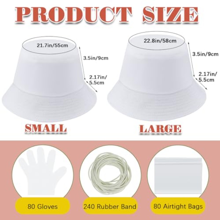 White cotton bucket hat for ti - Hat Sublimation Blank 评论和价格