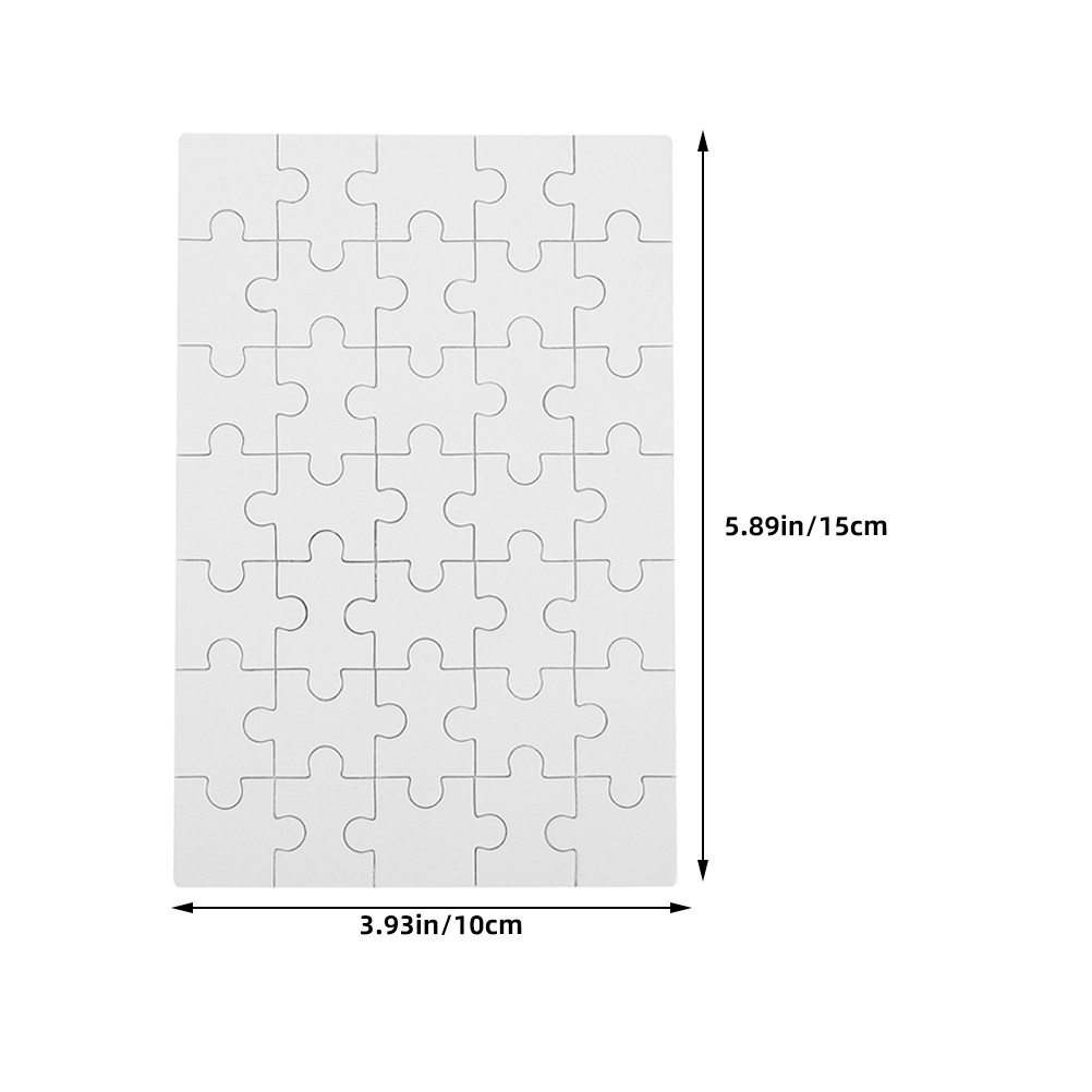12Pcs Blank Sublimation Puzzle - Puzzle Blank White 评论和价格